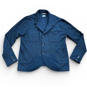 Apolis Global Citizen Boiler Wool Blazer Alpaca Jacket Navy Men XXL